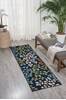 Nourison Caribbean Blue Runner 23 X 76 Area Rug 805-96869 Thumb 3