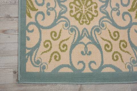 Nourison Caribbean Beige Runner 23 X 76 Area Rug 805-96887 Image 1