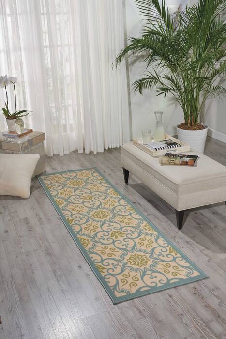 Nourison Caribbean Beige Runner 23 X 76 Area Rug 805-96887 Image 3