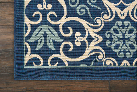 Nourison Caribbean Blue 53 X 75 Area Rug 805-96904 Image 1