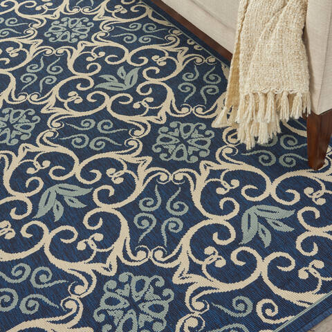 Nourison Caribbean Blue 53 X 75 Area Rug 805-96904 Image 4