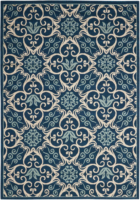 Nourison Caribbean Blue 53 X 75 Area Rug 805-96904 Image 0