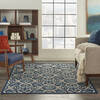Nourison Caribbean Blue 53 X 75 Area Rug 805-96904 Thumb 3