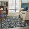 Nourison Caribbean Blue 53 X 75 Area Rug 805-96904 Thumb 6
