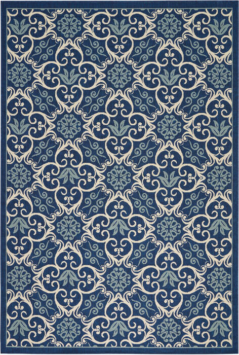 Nourison Caribbean Blue 93 X 129 Area Rug 805-96906 Image 0