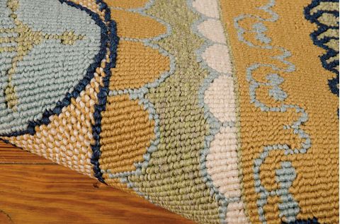 Nourison CARIBBEAN Yellow 93 X 129 Area Rug 99446239655 805-96910 Image 5