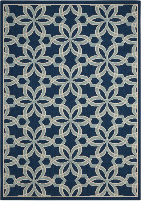 Nourison CARIBBEAN Blue 710 X 106 Area Rug 99446239686 805-96916 Image 0