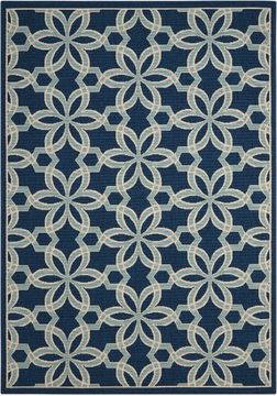 Nourison CARIBBEAN Blue 7'10" X 10'6" Area Rug 99446239686 805-96916