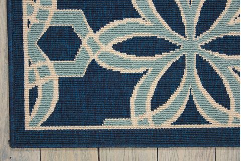 Nourison CARIBBEAN Blue 93 X 129 Area Rug 99446239693 805-96917 Image 3