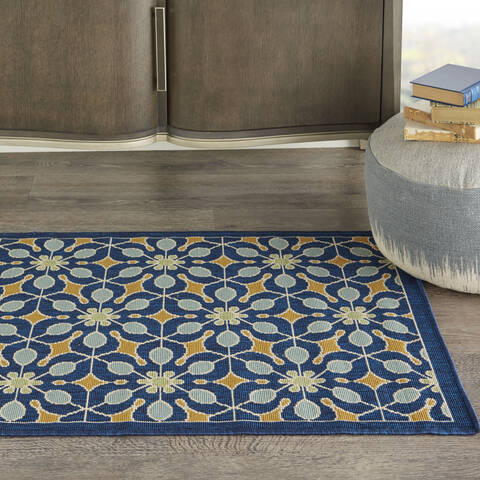 Nourison Caribbean Blue 19 X 29 Area Rug 805-96926 Image 3