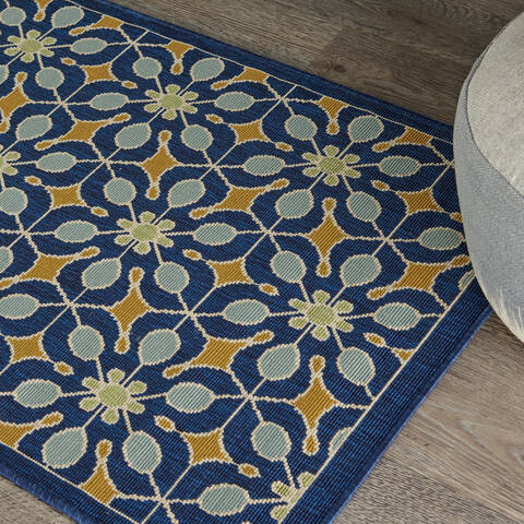 Nourison Caribbean Blue 19 X 29 Area Rug 805-96926 Image 4