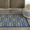 Nourison Caribbean Blue 19 X 29 Area Rug 805-96926 Thumb 3