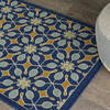Nourison Caribbean Blue 19 X 29 Area Rug 805-96926 Thumb 4