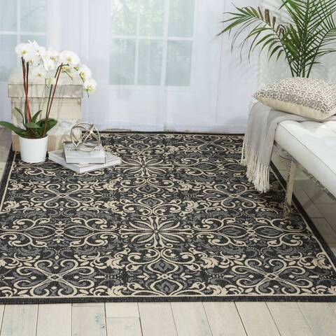 Nourison Caribbean Grey Runner 23 X 76 Area Rug 805-96945 Image 3
