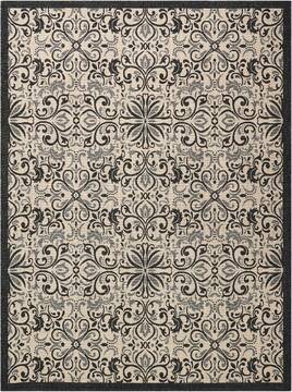 Nourison Caribbean Beige Rectangle 8x10 ft Polypropylene Carpet 96956