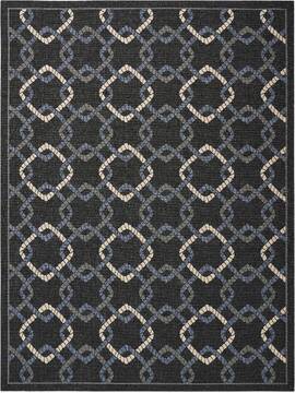 Nourison Caribbean Grey Rectangle 9x13 ft Polypropylene Carpet 96971