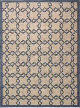 Nourison Caribbean Beige Rectangle 9x13 ft Polypropylene Carpet 96978