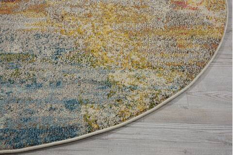 Nourison Celestial Multicolor Round 53 X 53 Area Rug 805-96985 Image 5