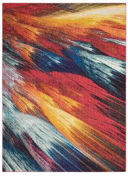 Nourison Celestial Multicolor Rectangle 5x7 ft Polypropylene Carpet 96997