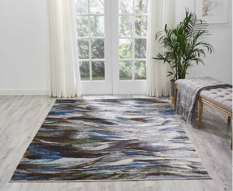 Nourison Chroma Blue 56 X 80 Area Rug 805-97009 Image 3