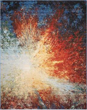 Nourison Chroma Red Rectangle 10x13 ft Wool Carpet 97017