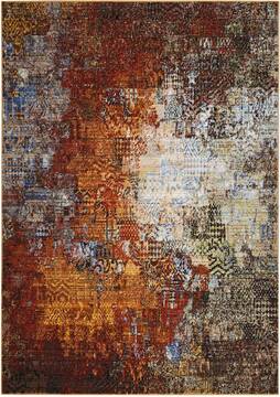 Nourison Chroma Multicolor Rectangle 6x9 ft Wool Carpet 97019