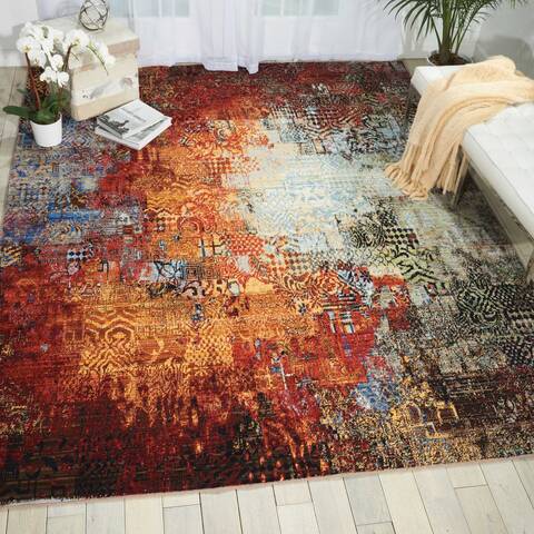 Nourison Chroma Multicolor 79 X 99 Area Rug 805-97020 Image 3