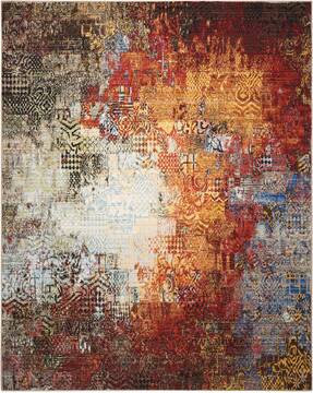 Nourison Chroma Multicolor Rectangle 8x10 ft Wool Carpet 97020