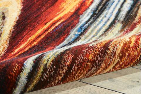 Nourison Chroma Red 79 X 99 Area Rug 805-97025 Image 2