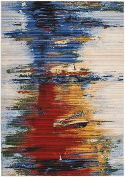 Nourison Chroma Red 5'6" X 8'0" Area Rug  805-97029