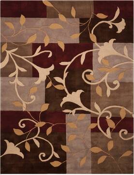 Nourison Contour Brown Rectangle 8x10 ft Polyester Carpet 97066