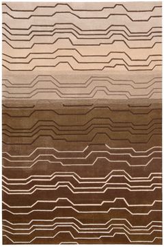 Nourison CONTOUR Brown Rectangle 5x8 ft polyester Carpet 97095