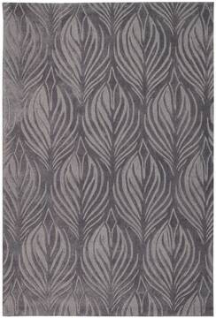 Nourison Contour Grey Rectangle 7x9 ft Polyester Carpet 97116