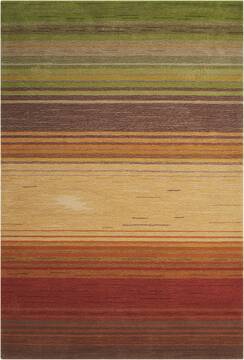 Nourison Contour Multicolor Rectangle 7x9 ft Polyester Carpet 97163