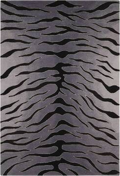 Nourison Contour Black Rectangle 5x8 ft Polyester Carpet 97218