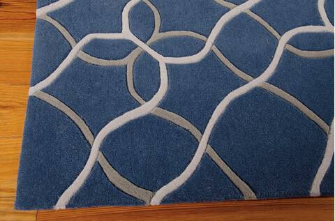 Nourison Contour Blue 80 X 106 Area Rug 805-97228 Image 1