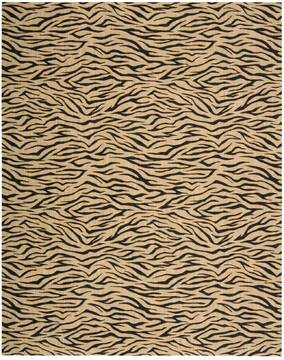 Nourison Cosmopolitan Beige Rectangle 8x10 ft Wool Carpet 97261
