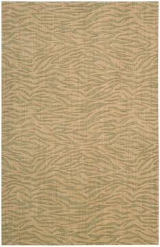 Nourison Cosmopolitan Beige Rectangle 4x6 ft Wool Carpet 97265