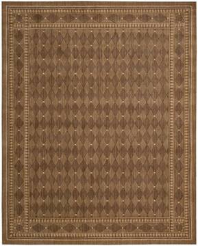 Nourison Cosmopolitan Brown Rectangle 8x11 ft Wool Carpet 97292