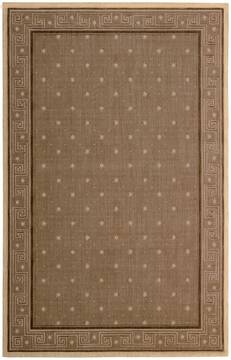 Nourison Cosmopolitan Brown Rectangle 5x8 ft Wool Carpet 97308