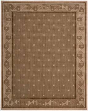 Nourison Cosmopolitan Brown Rectangle 8x11 ft Wool Carpet 97310