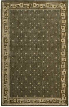 Nourison Cosmopolitan Green Rectangle 10x14 ft Wool Carpet 97323