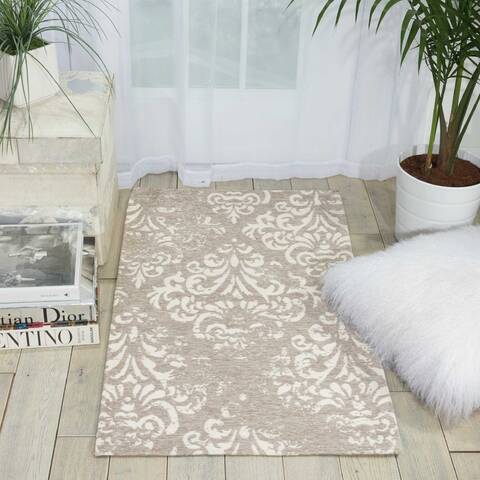 Nourison Damask Beige 23 X 39 Area Rug 805-97346 Image 3