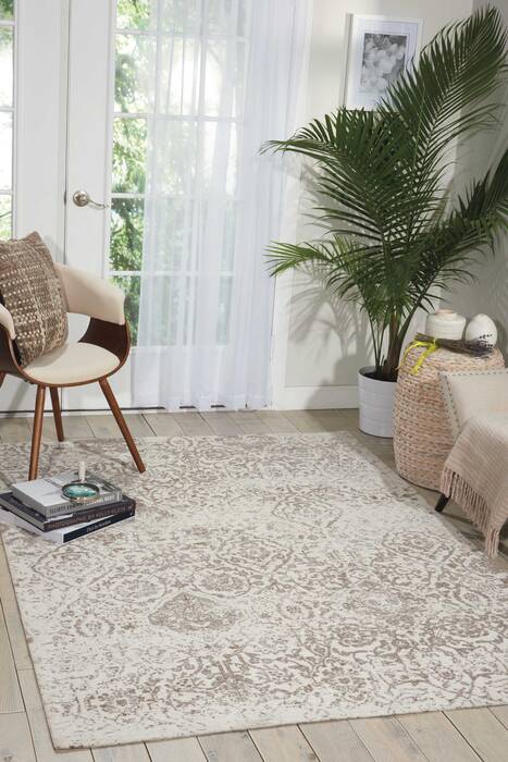 Nourison Damask Beige 50 X 70 Area Rug 805-97353 Image 3
