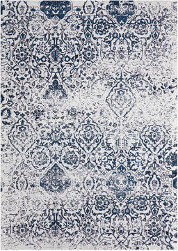 Nourison Damask Beige Rectangle 5x7 ft Polyester Carpet 97356
