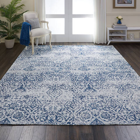 Nourison Damask Beige 80 X 100 Area Rug 805-97357 Image 3