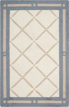 Nourison DECOR Blue Rectangle 2x3 ft polyester Carpet 97396