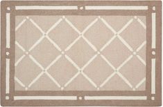 Nourison DECOR Brown Rectangle 2x4 ft polyester Carpet 97399