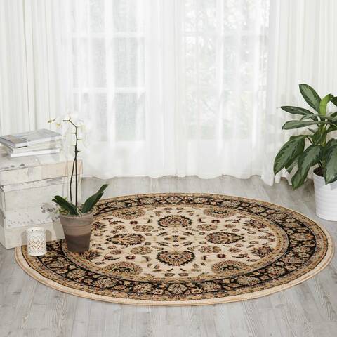 Nourison Delano Beige Round 53 X 53 Area Rug 805-97410 Image 3