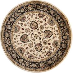 Nourison Delano Beige Round 5'3" X 5'3" Area Rug  805-97410